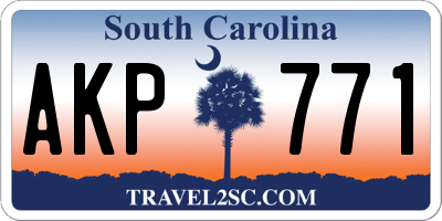 SC license plate AKP771