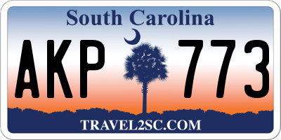 SC license plate AKP773