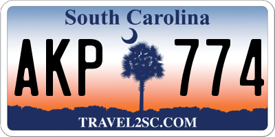 SC license plate AKP774