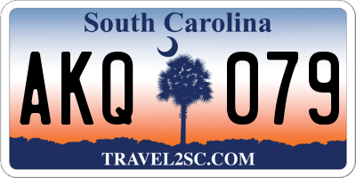 SC license plate AKQ079