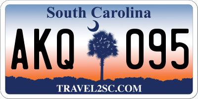 SC license plate AKQ095