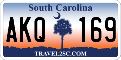 SC license plate AKQ169