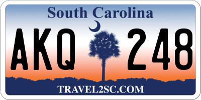 SC license plate AKQ248