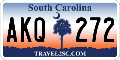 SC license plate AKQ272