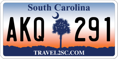 SC license plate AKQ291