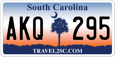 SC license plate AKQ295