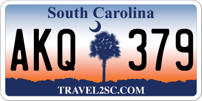 SC license plate AKQ379