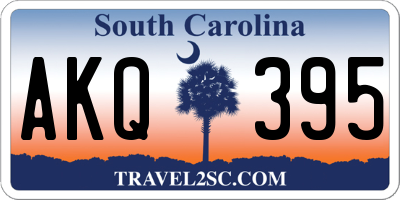 SC license plate AKQ395