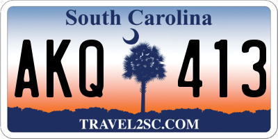SC license plate AKQ413