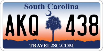 SC license plate AKQ438
