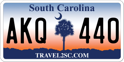 SC license plate AKQ440