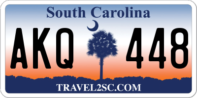 SC license plate AKQ448