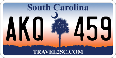 SC license plate AKQ459