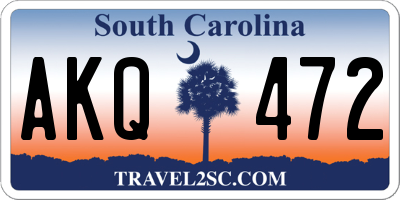 SC license plate AKQ472