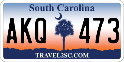 SC license plate AKQ473