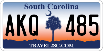 SC license plate AKQ485