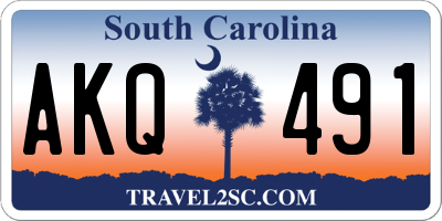 SC license plate AKQ491