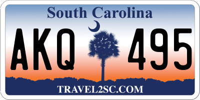 SC license plate AKQ495
