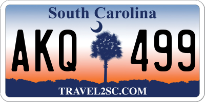 SC license plate AKQ499