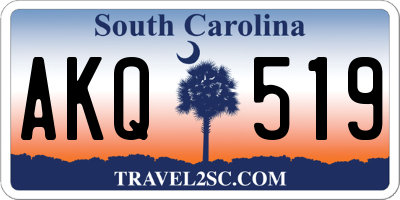 SC license plate AKQ519