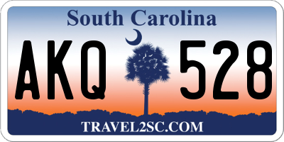 SC license plate AKQ528