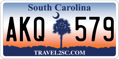 SC license plate AKQ579