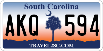 SC license plate AKQ594