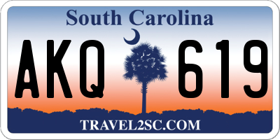 SC license plate AKQ619