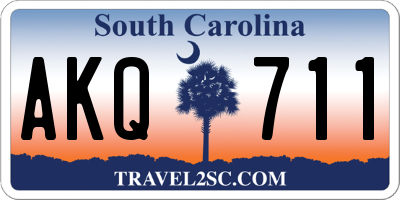 SC license plate AKQ711
