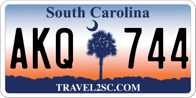 SC license plate AKQ744