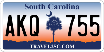 SC license plate AKQ755