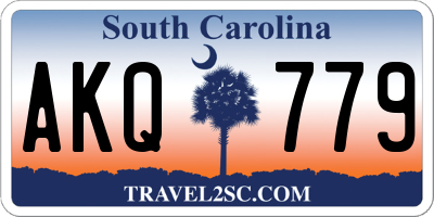 SC license plate AKQ779