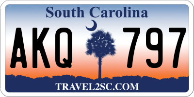 SC license plate AKQ797