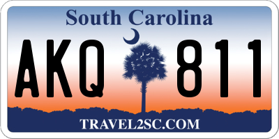 SC license plate AKQ811