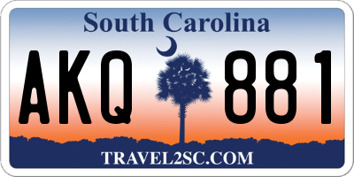 SC license plate AKQ881