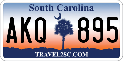 SC license plate AKQ895