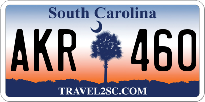 SC license plate AKR460