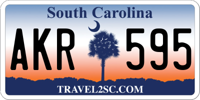 SC license plate AKR595