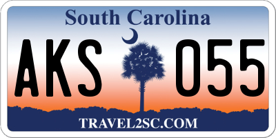 SC license plate AKS055