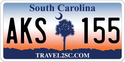 SC license plate AKS155