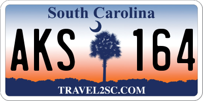 SC license plate AKS164