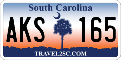 SC license plate AKS165