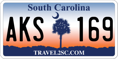 SC license plate AKS169