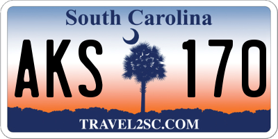 SC license plate AKS170