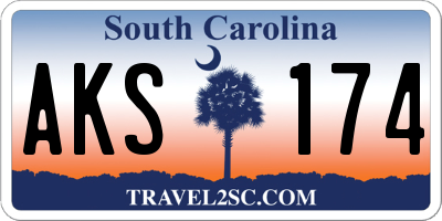 SC license plate AKS174