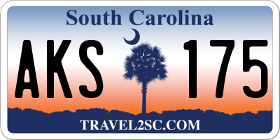 SC license plate AKS175