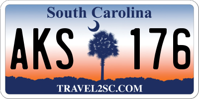 SC license plate AKS176