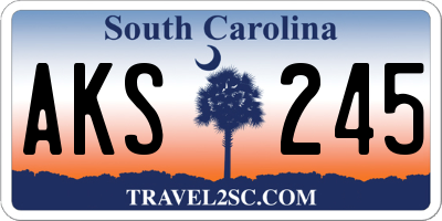 SC license plate AKS245