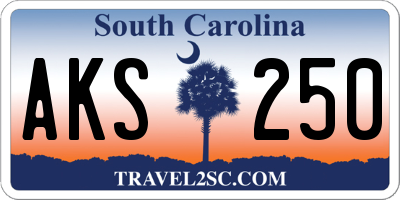 SC license plate AKS250