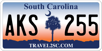 SC license plate AKS255